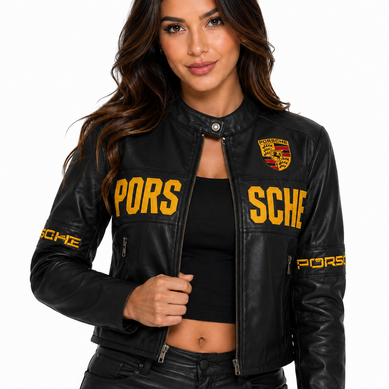 Chaqueta Dama Motera Porsche (1) Chaqueta Dama Motera Porsche 🏁 - Image 1