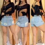Falda short de mezclilla | B680