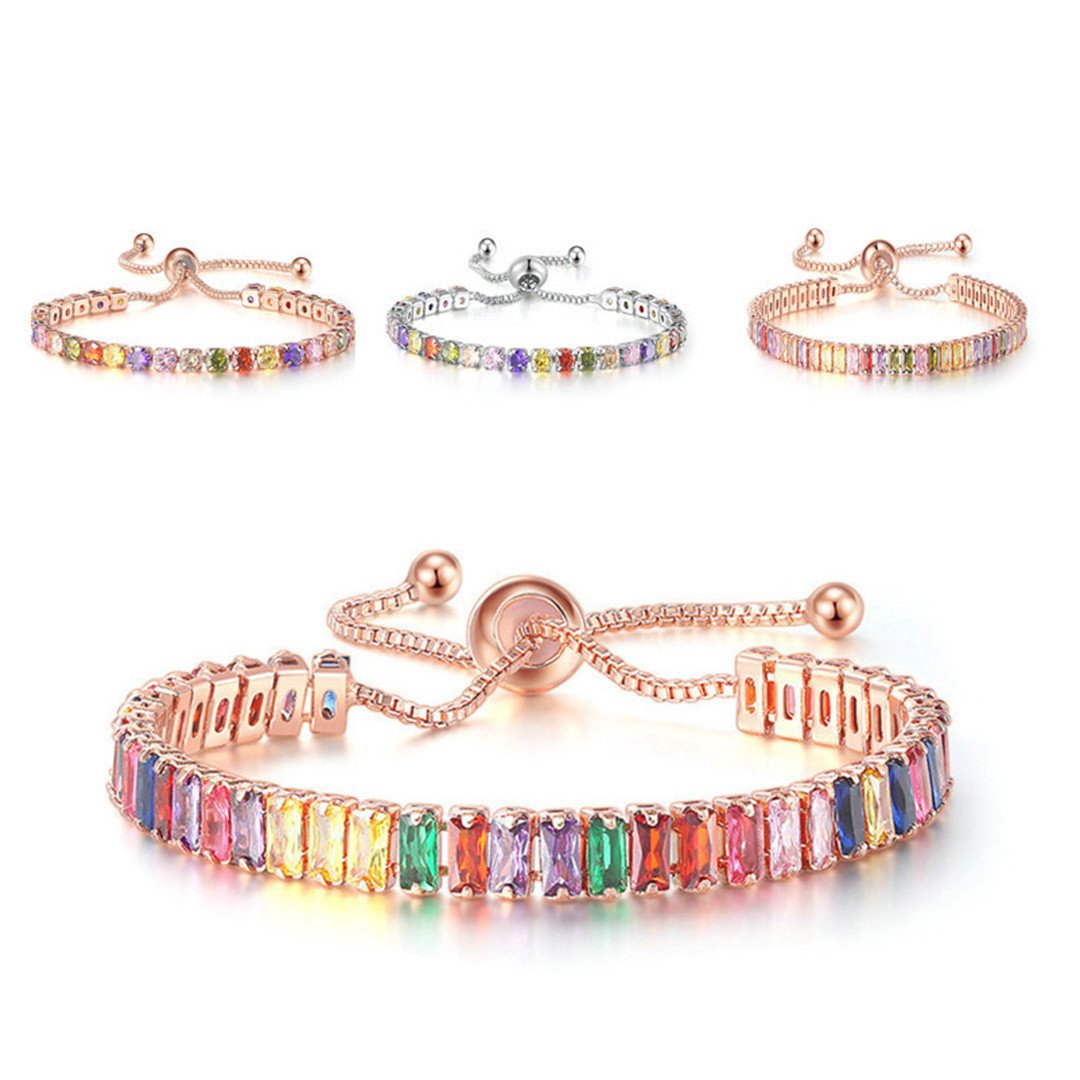 Pulsera Ionica Para Mujer Multicolor (1) Pulsera iónica cristales - Image 1