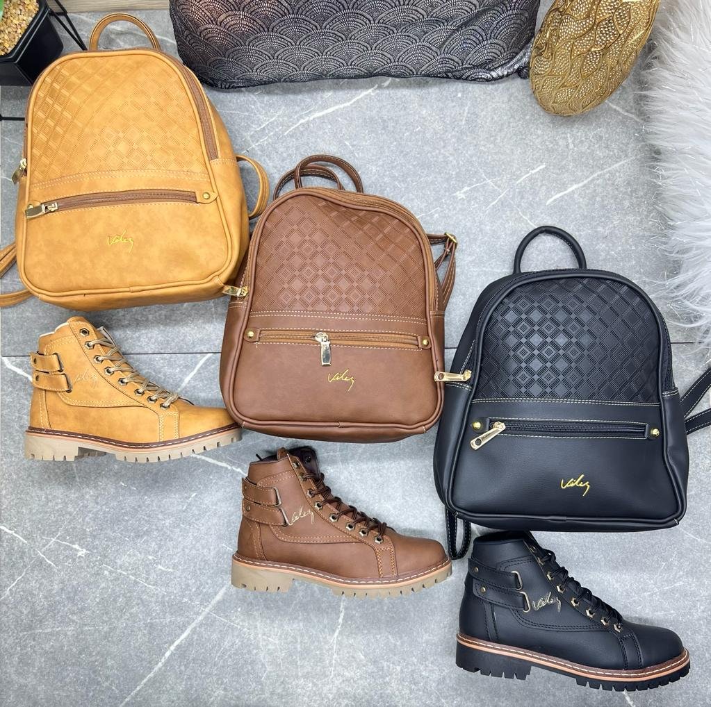 Coleccion Combo Velez Dama (1) Combo bolso y botines moda