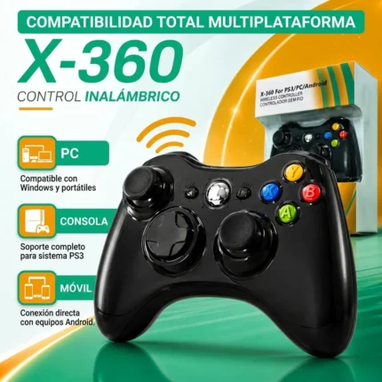 Control Xbox 360 inalámbrico