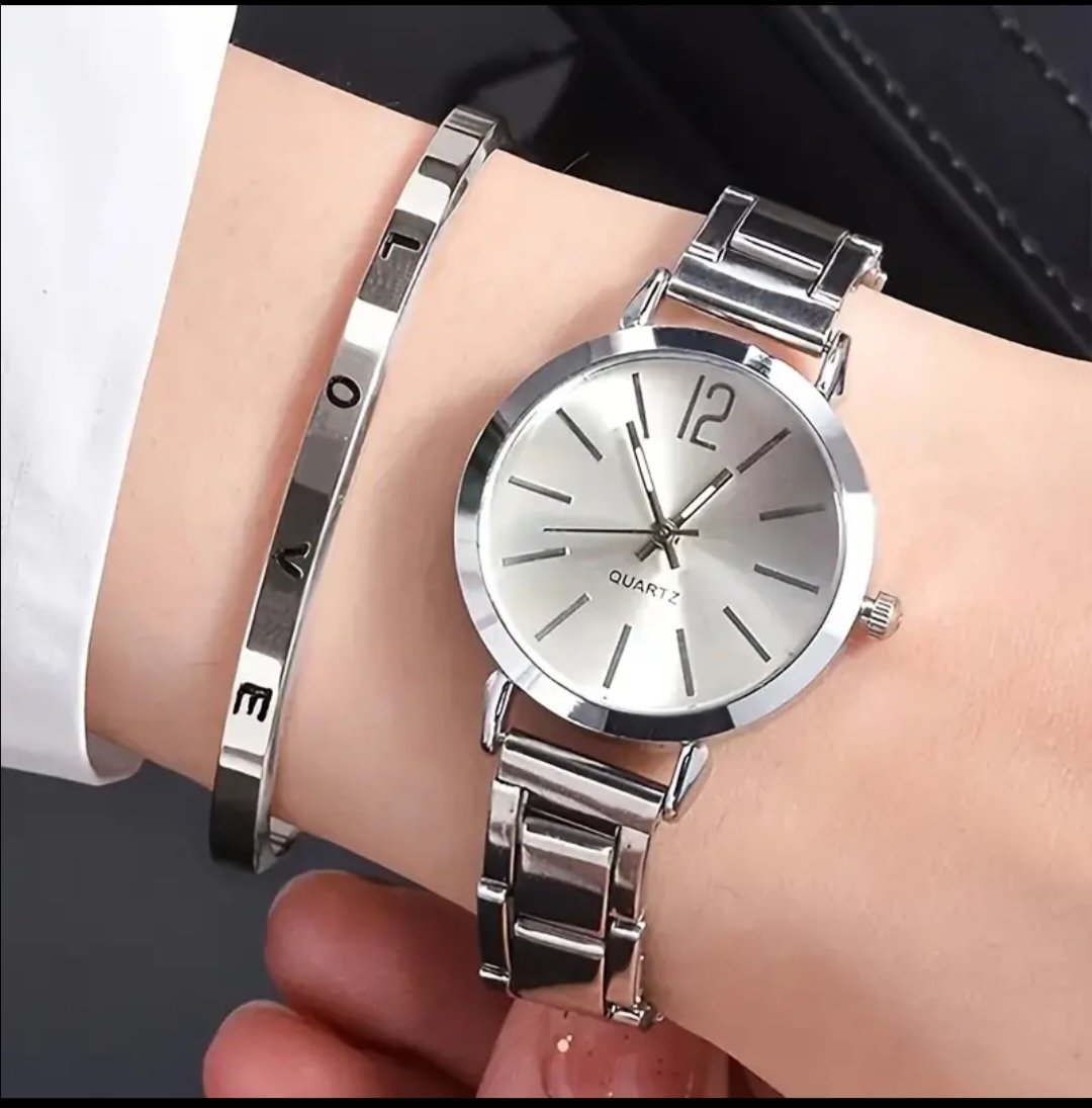 Combo Reloj Mujer Plata (1) Combo Reloj Mujer Plata - Image 1