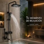 Ducha multifunción negra