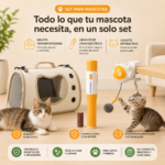 Set maleta transportadora mascota