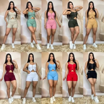 Conjunto blusa y short