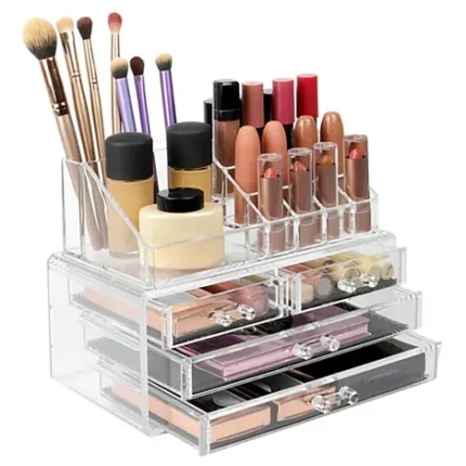 Organizador cosméticos y espejo led