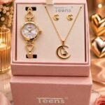 Kit Dama Reloj Collar Aretes