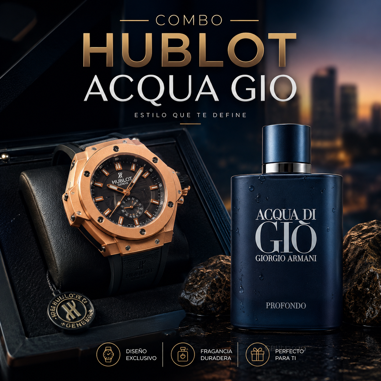 Combo Reloj Perfume Pro Combo Reloj Perfume Pro
